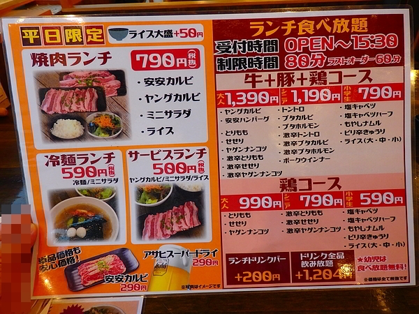 ランチで焼肉ですが 七輪焼肉 安安 町田森野店 あんあん まちだもりのてん 焼肉