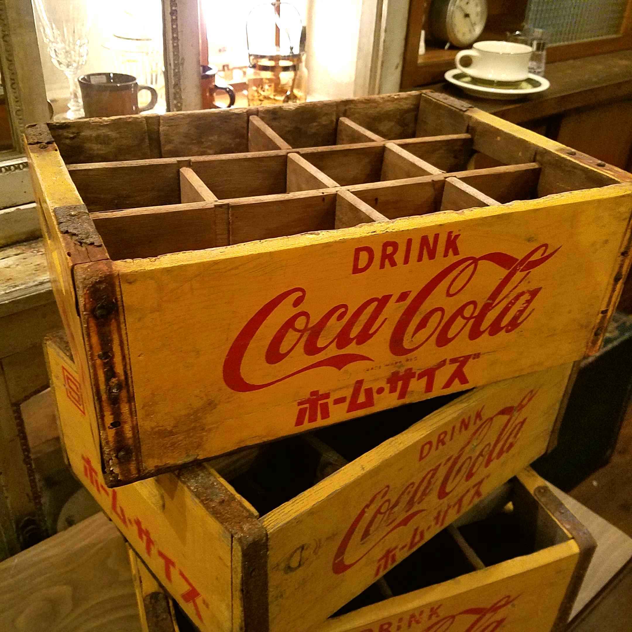 ヴィンテージなコカ・コーラ ホームサイズの木箱 - [Sold Out]過去の