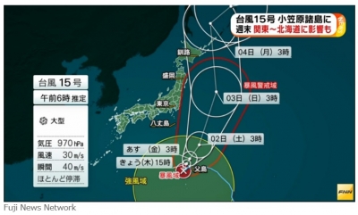 台風15号　FNN1